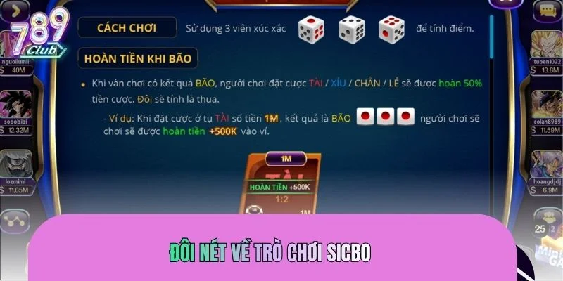 Khái quát về game Sicbo