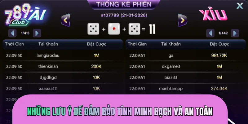 Một vài lưu ý quan trọng đem lại an toàn cho người cá cược
