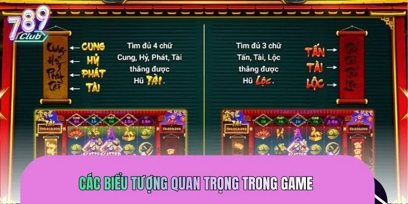 Cược thủ cần nắm rõ các biểu tượng quan trọng trong game